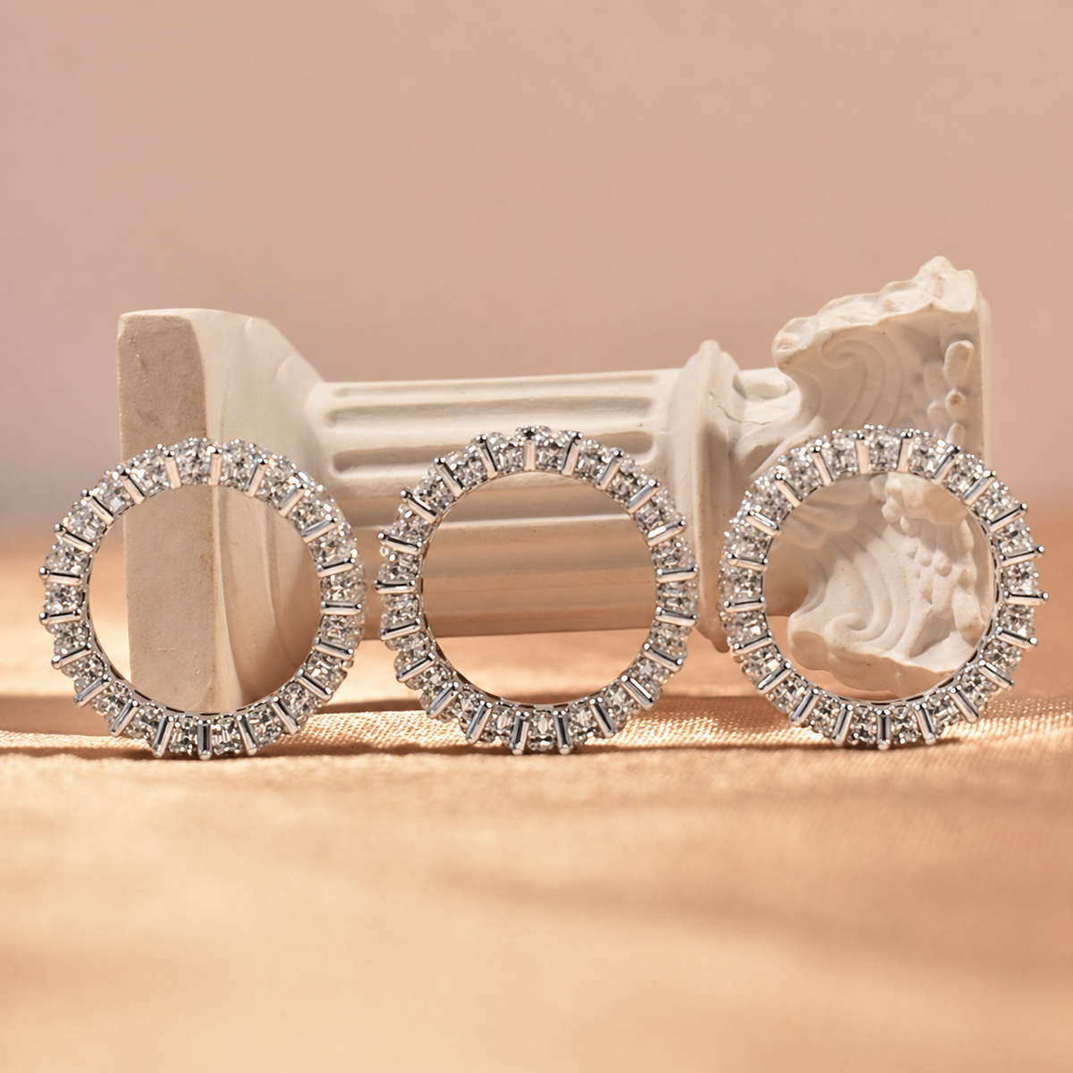 Chunky Pear Cut&Marquise Cut 22 Ct 3PC Ring 925 Sterling Silver Wedding Ring Set