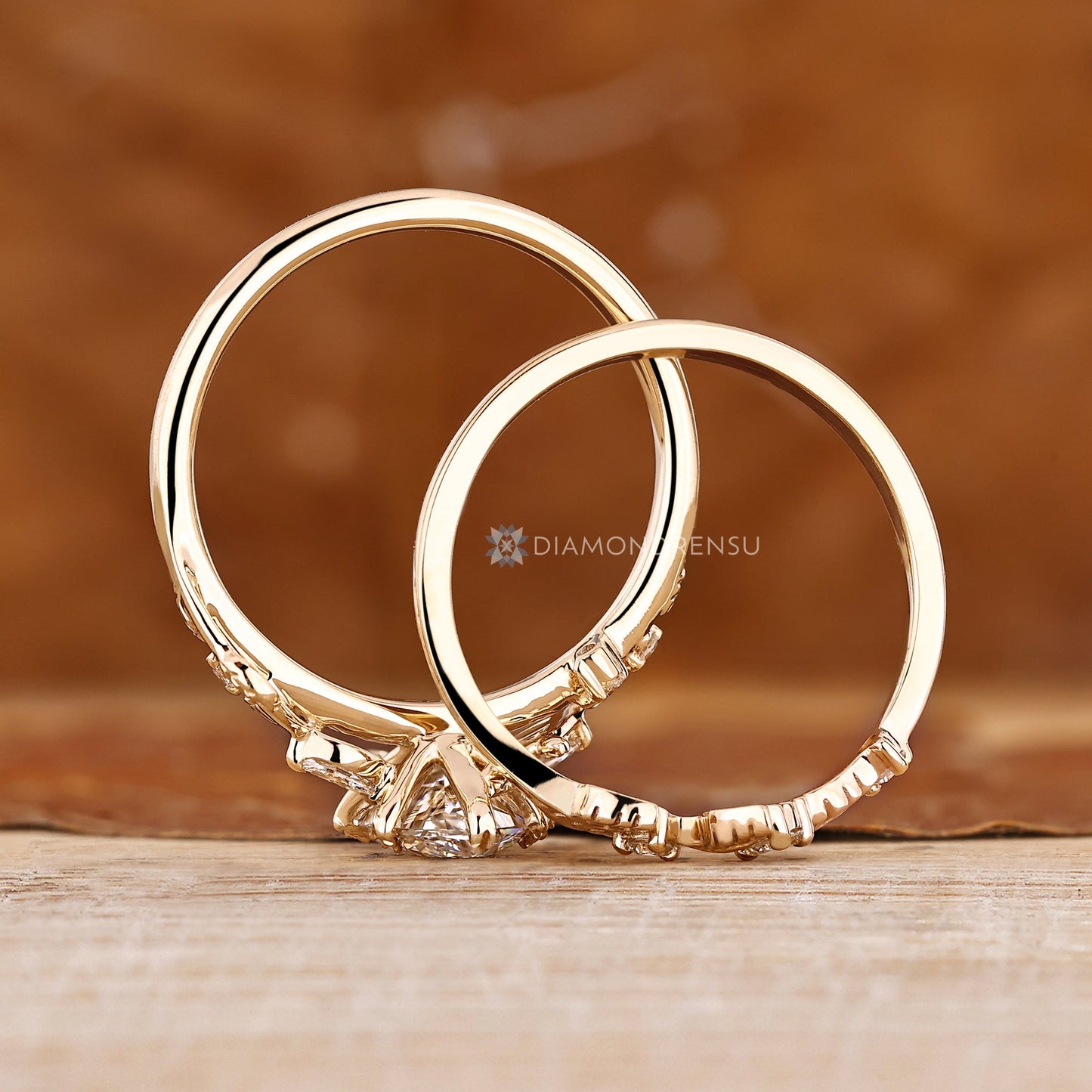 Dutch Marquise Wedding Ring In Nature Inspired Style