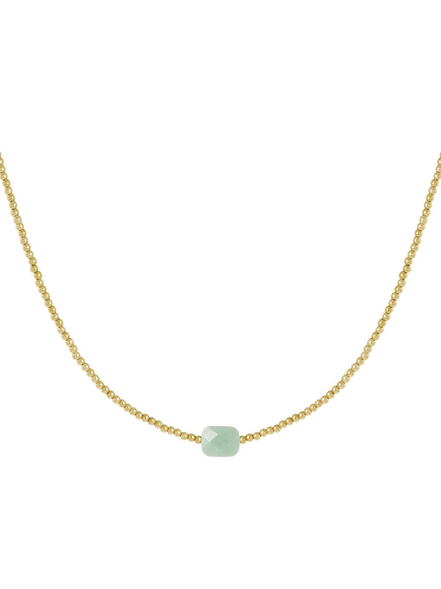 Dalle necklace - boho chic natural stone jewelry