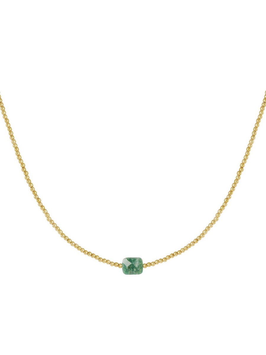 Dalle necklace - boho chic natural stone jewelry