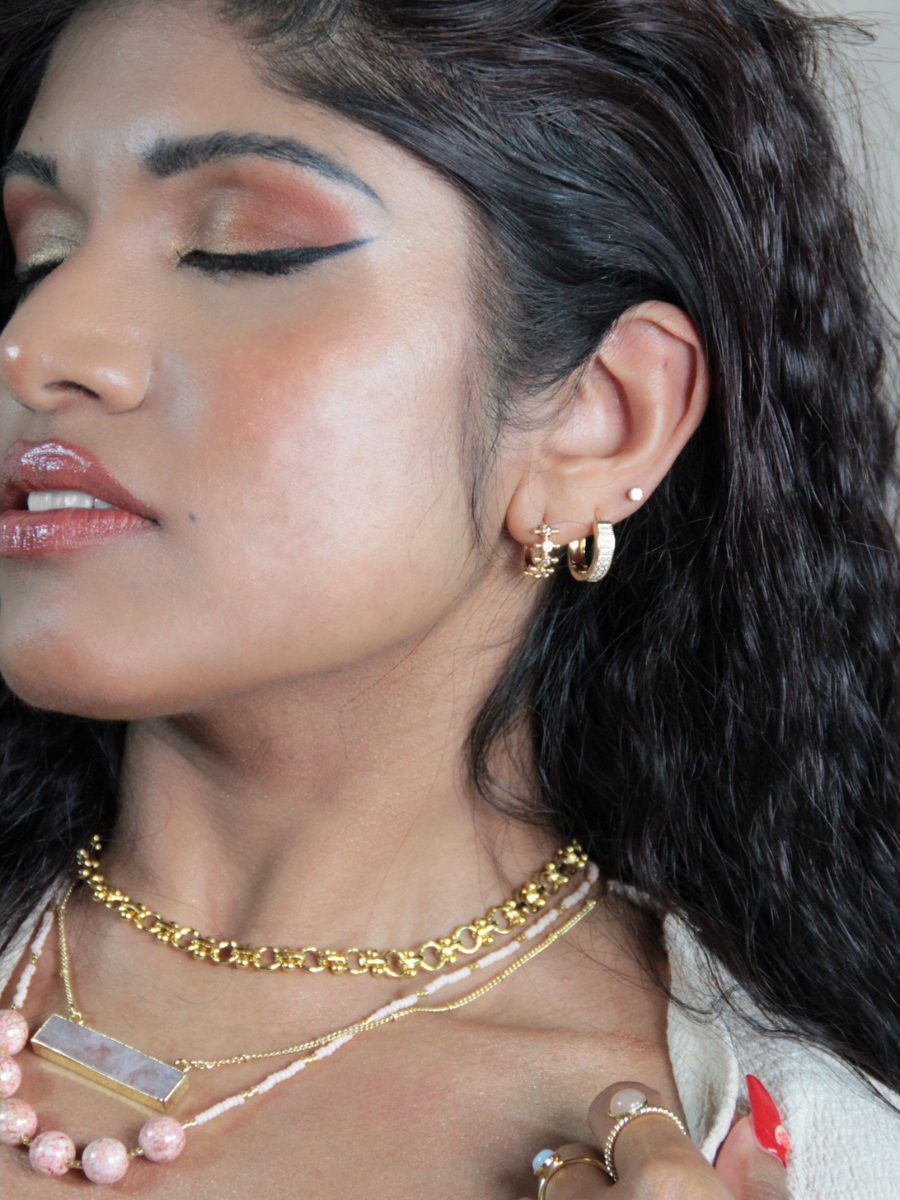 MEG Bar necklace - Semi-precious stone bar pendant