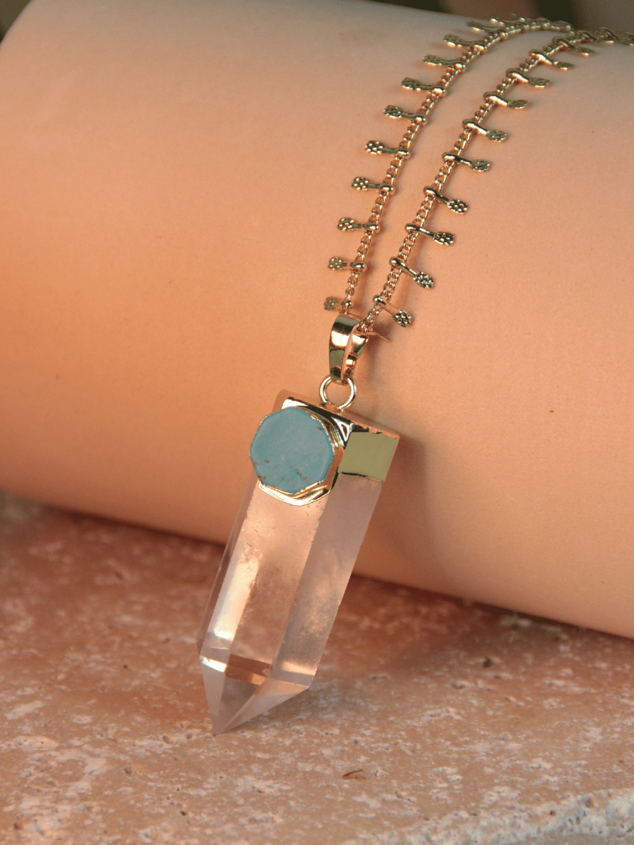 AGATHA Long Necklace - Pendulum Pendant