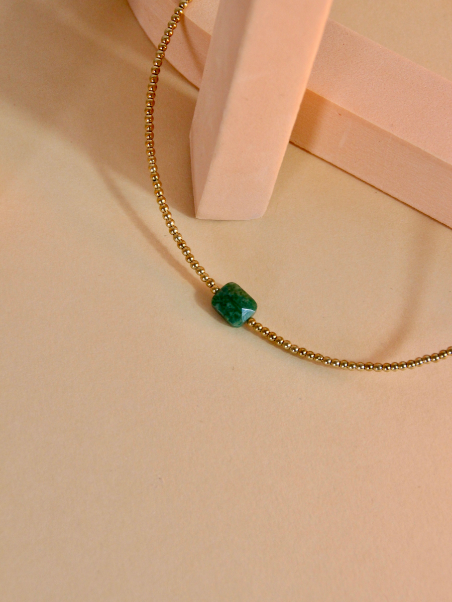 Dalle necklace - boho chic natural stone jewelry