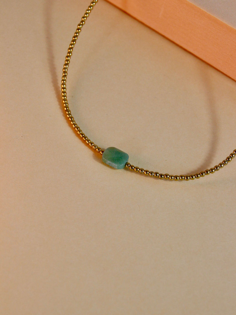 Dalle necklace - boho chic natural stone jewelry