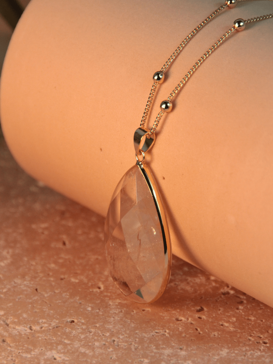 AGUSTINA Long Necklace - Water drop pendant