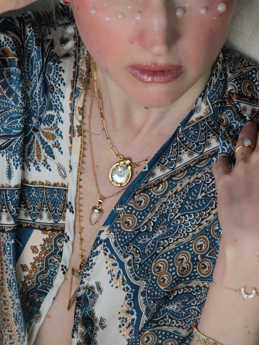 DESIR necklace - Baroque pearl pendant