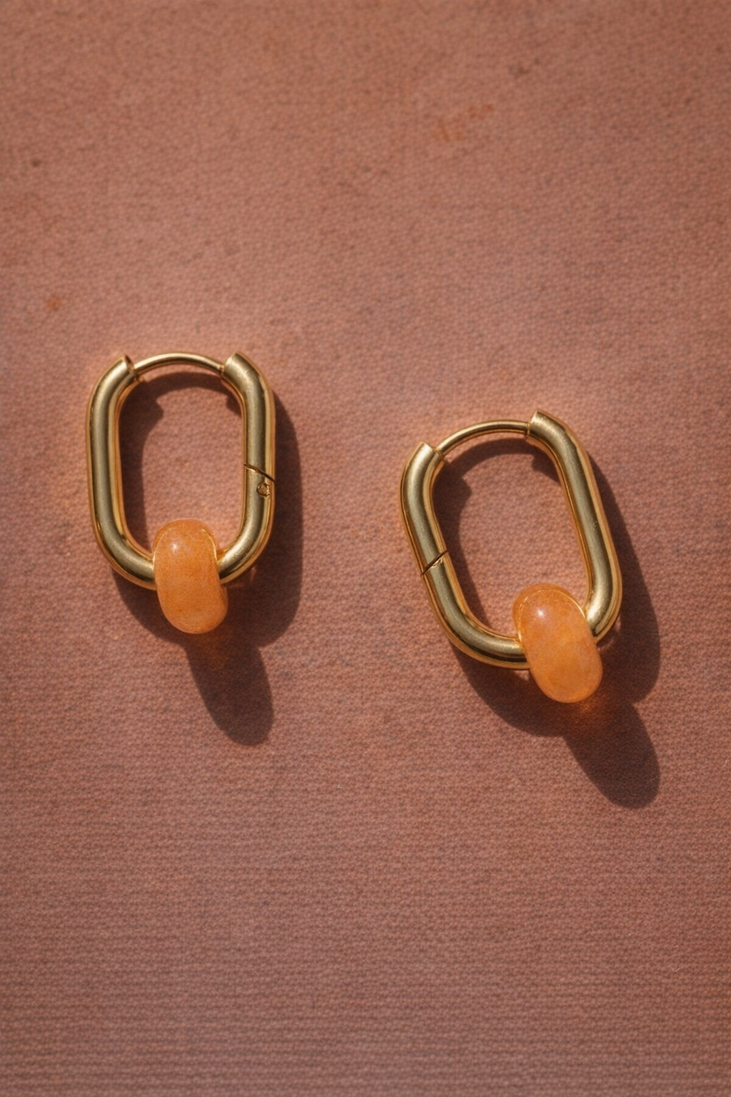 Boucles d’oreilles créoles FRENCH CARIBBEANS - forme ovale minimaliste
