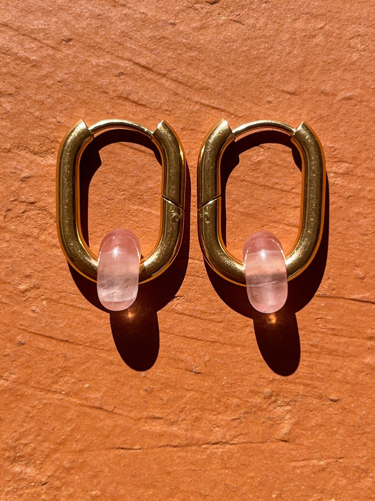 Boucles d’oreilles créoles FRENCH CARIBBEANS - forme ovale minimaliste