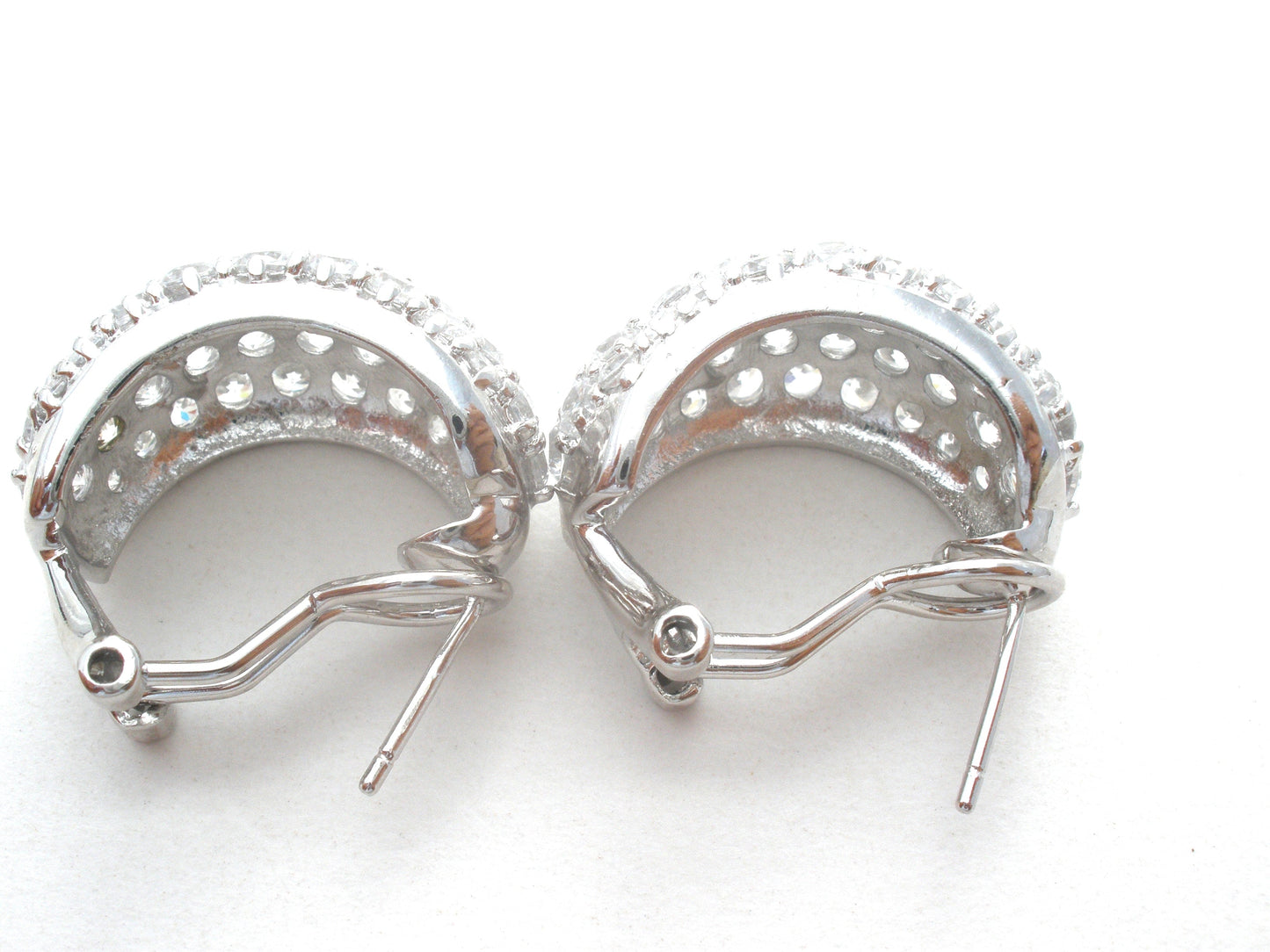 Cubic Zirconia Sterling Silver Earrings