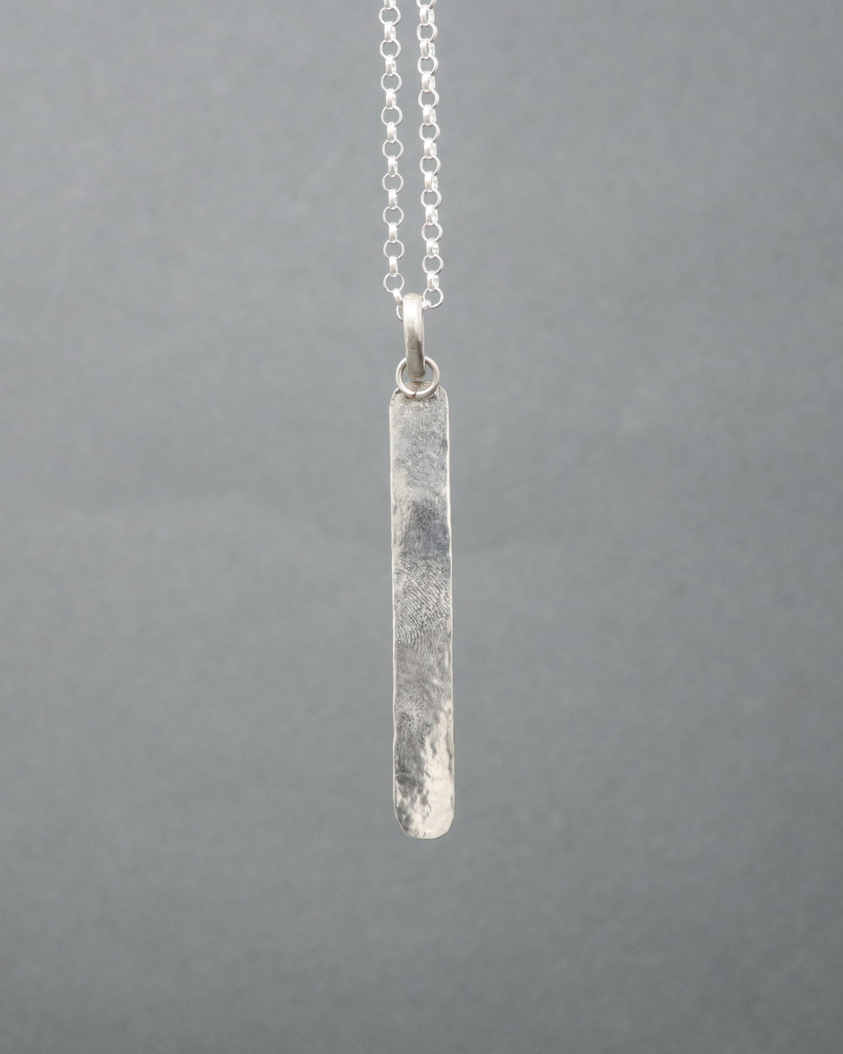 Hammered Post Necklace