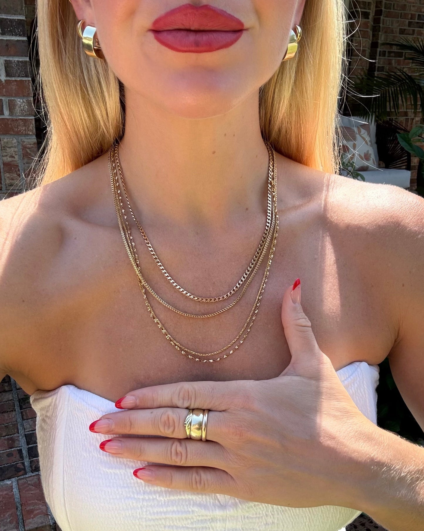 Estate 10k Yellow Gold Foxtail Chain
