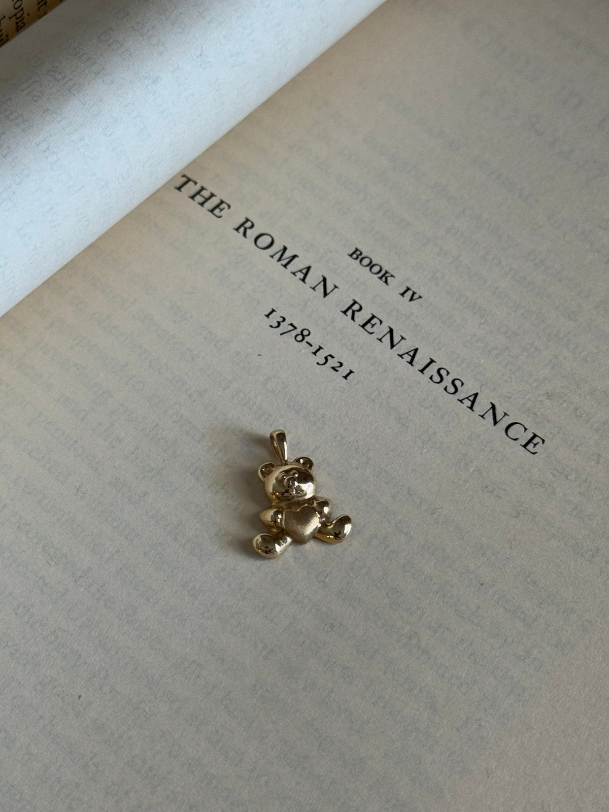 Vintage 14k Yellow Gold Teddy Bear Charm