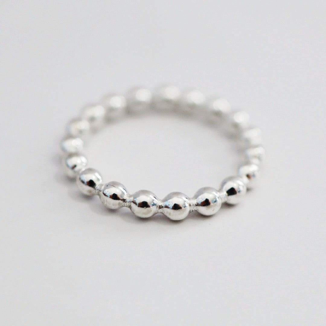 Largest Ball Stacking Ring - Choose your Metal - Sterling Silver or 14 Karat Yellow Gold Fill