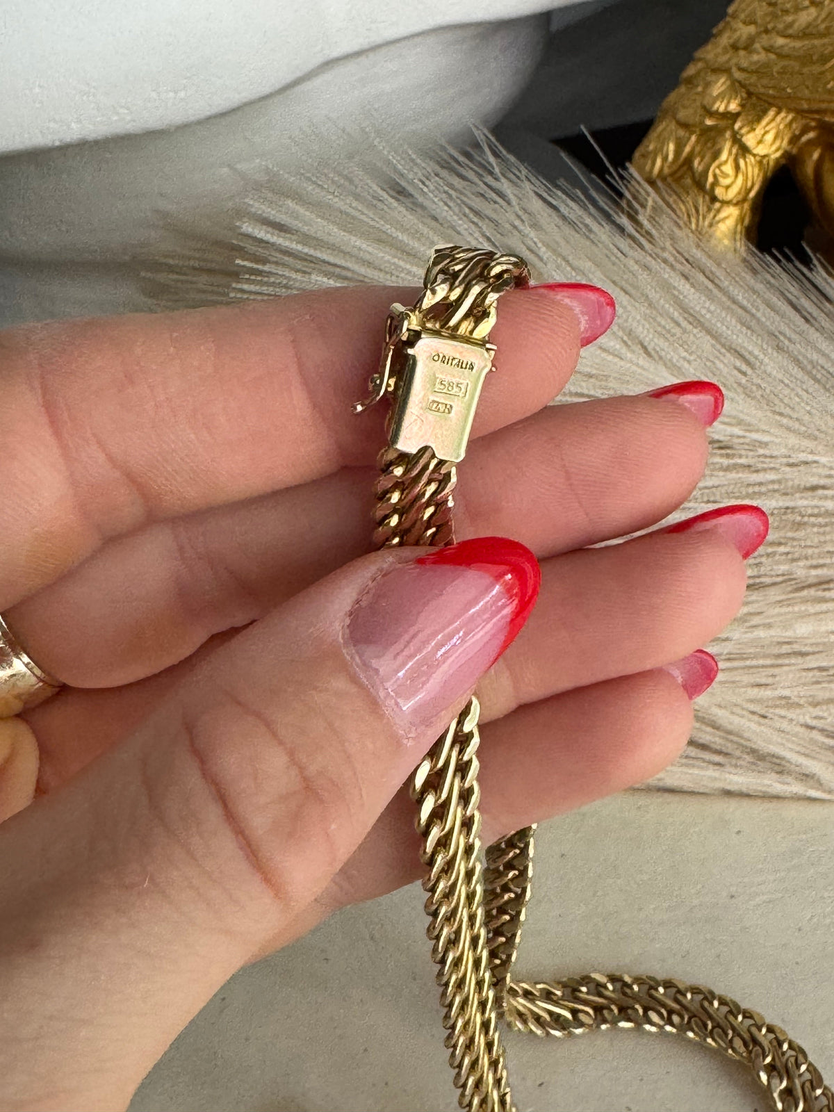 Vintage 14k Multi-Curb Chain