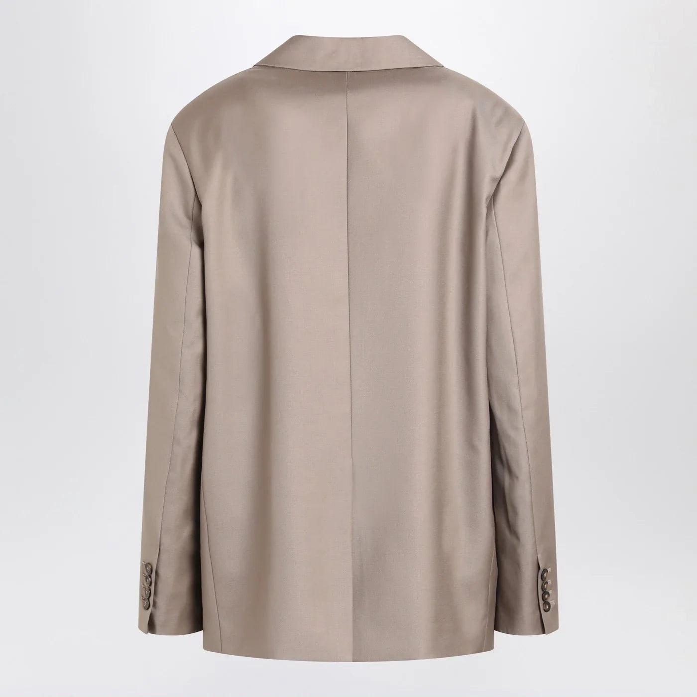 LouLou De Saison - Double-breasted wool jacket in taupe color
