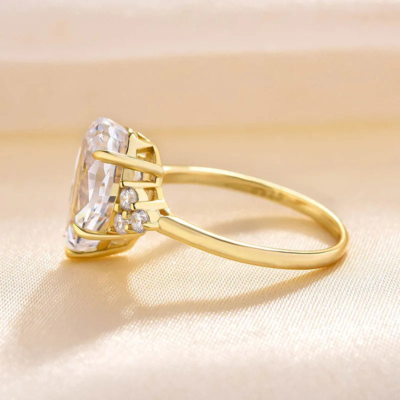 Stunning Pear Cut 3.0ct Side Stone Engagement Ring In Sterling Silver