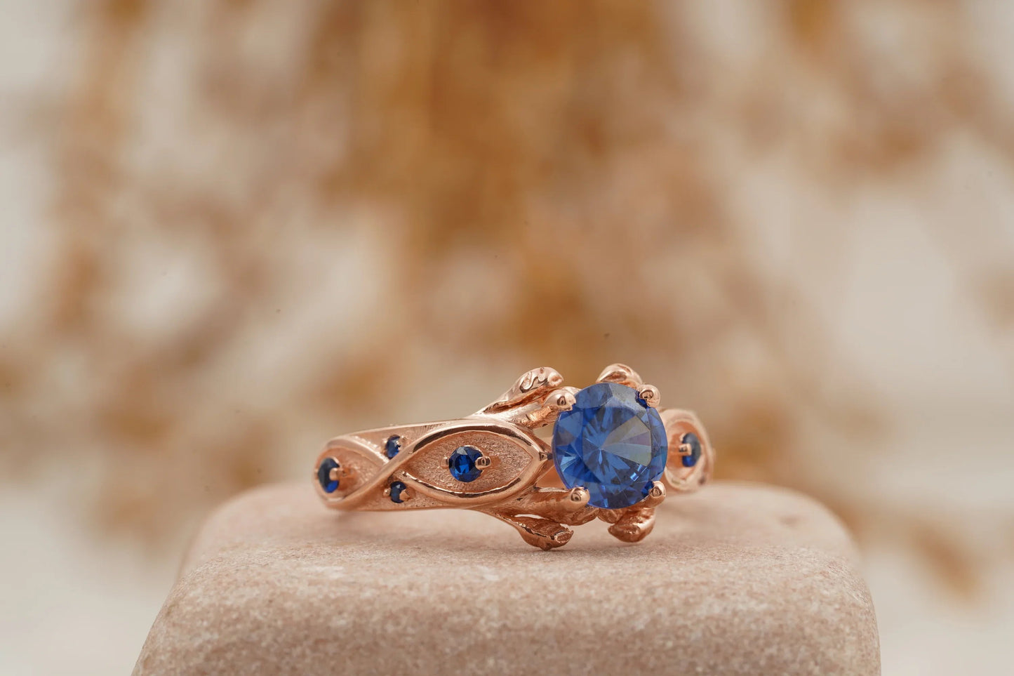 Zora Sapphire Spiritual Stone Engagement Ring Video Game Nerdy Geeky Ring