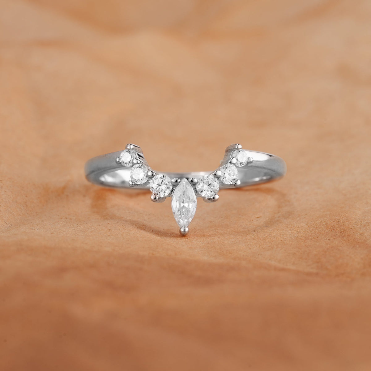 custom made -Vintage Marquise Moissanite Ring