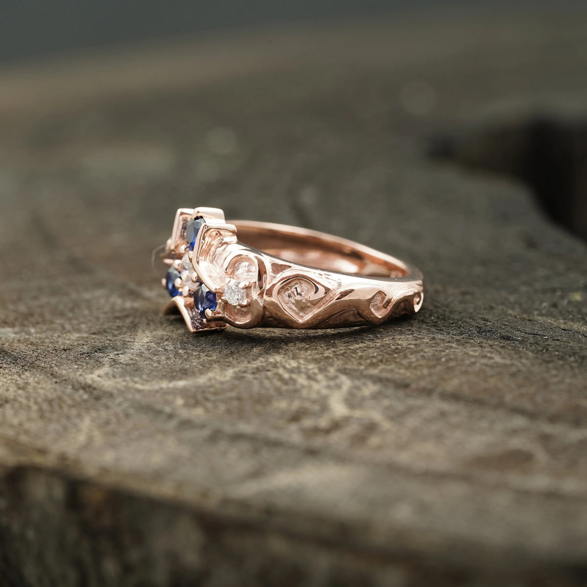 Triforce Zora's Sapphire Spiritual Stone Legend of Zelda Ring