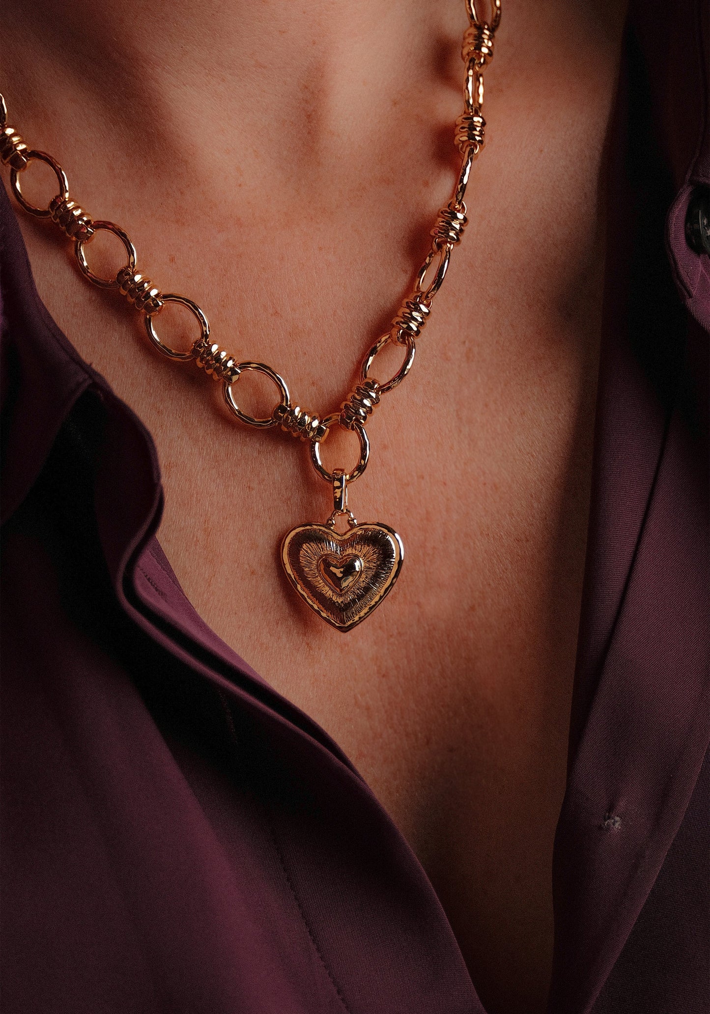 Heart Radiant Gold Charm