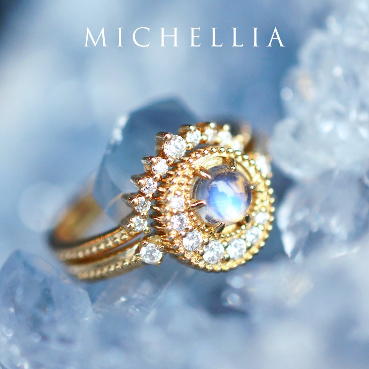 [Lunette] 9-Diamond Classic Wide Crown Band