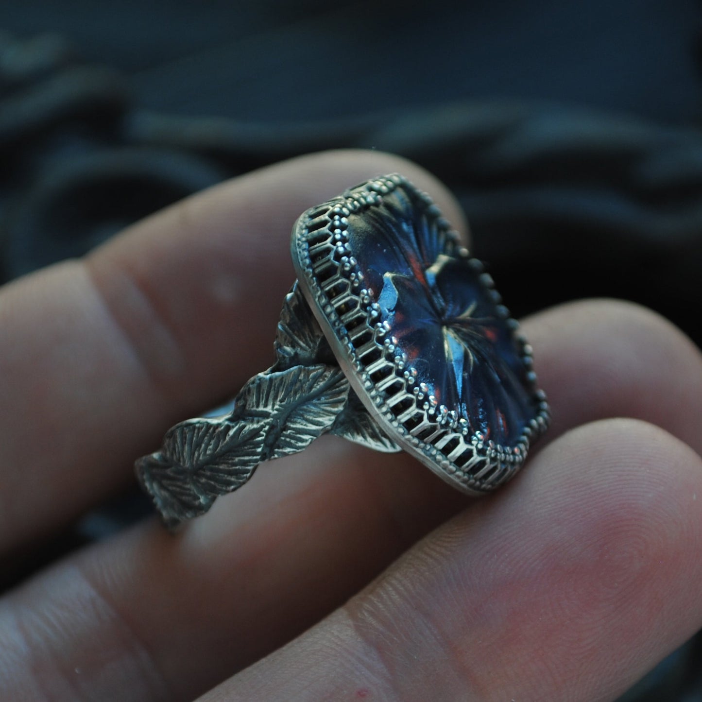 Size 8.5 - Blue Pansy