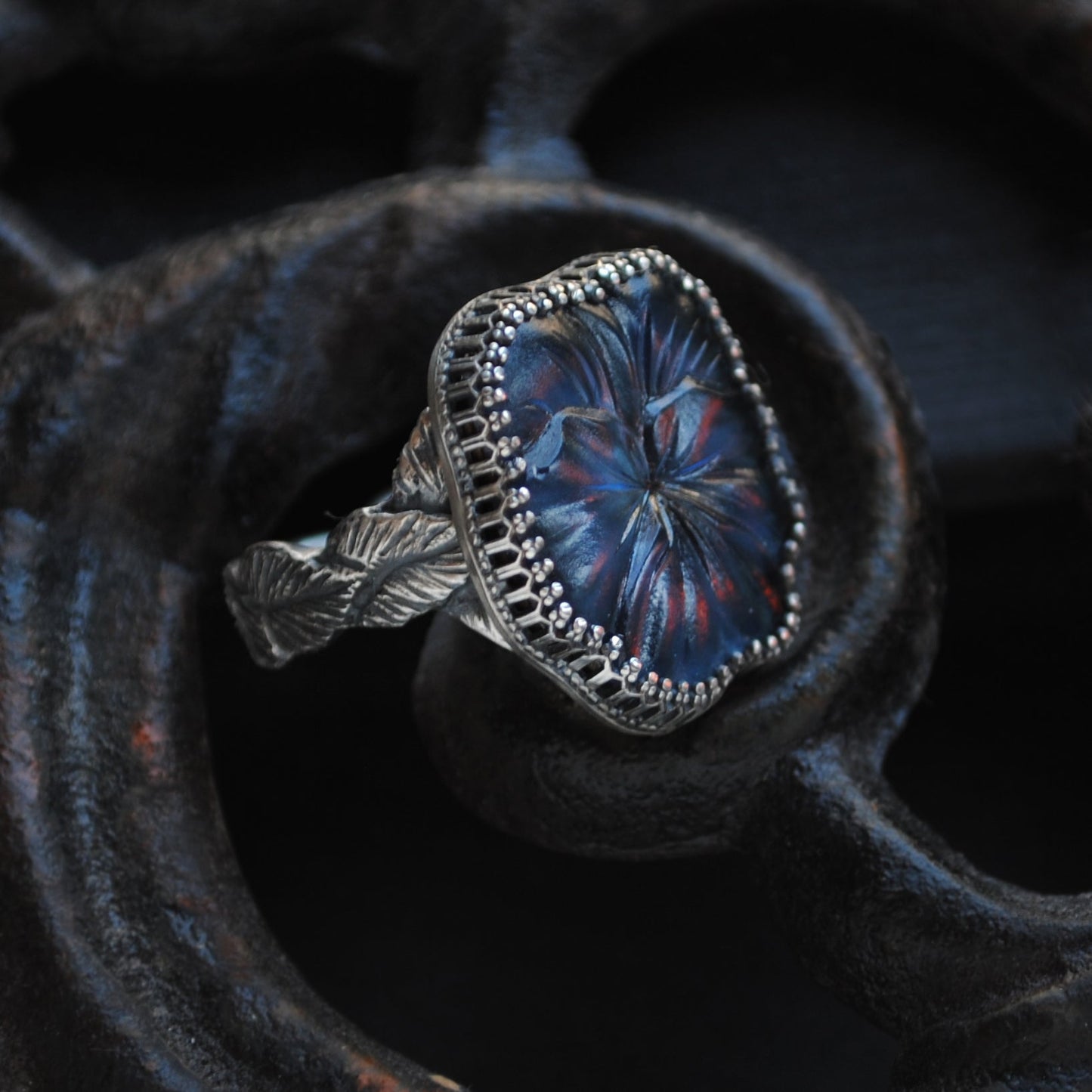 Size 8.5 - Blue Pansy