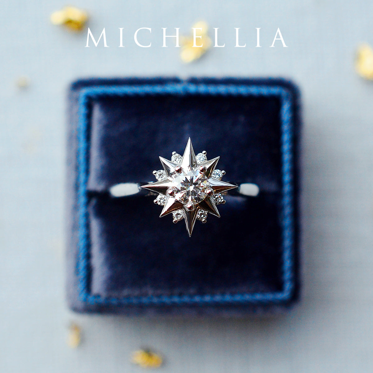[Astra] Starlight Engagement Ring in Diamond / Moissanite