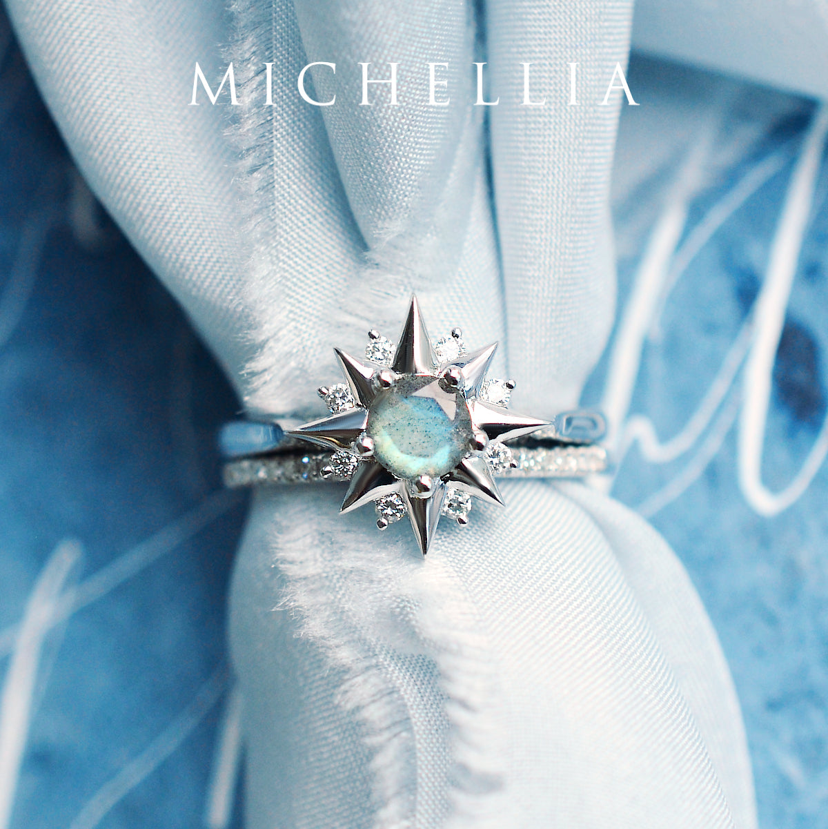 [Astra] Starlight Engagement Ring in Lab Alexandrite