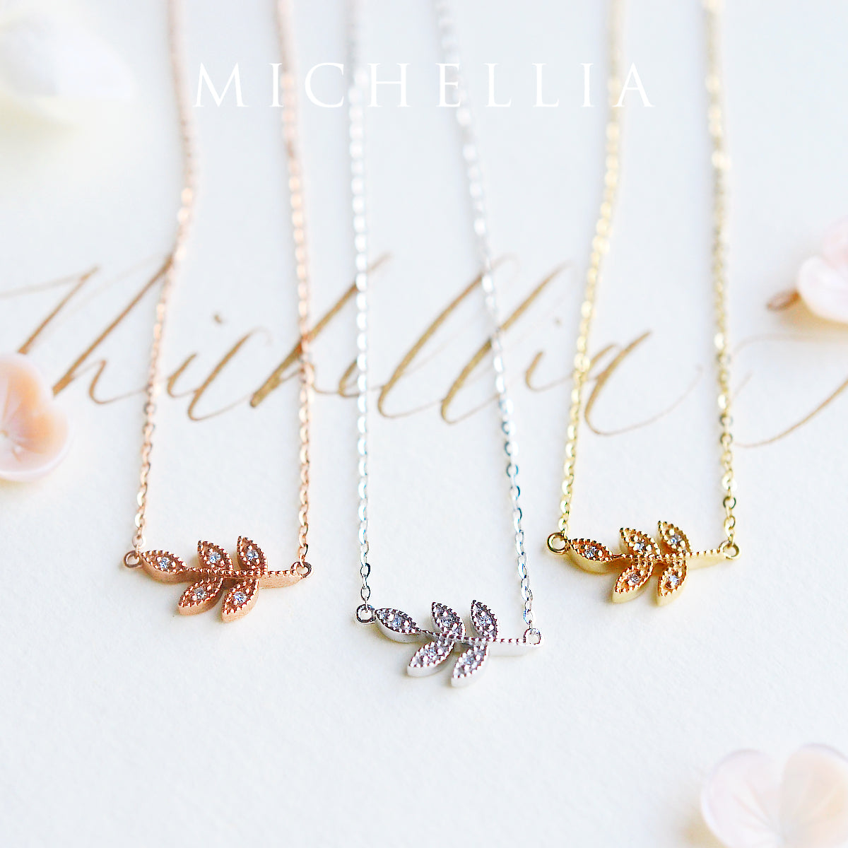 [Viridis] Petite Leaf Necklace