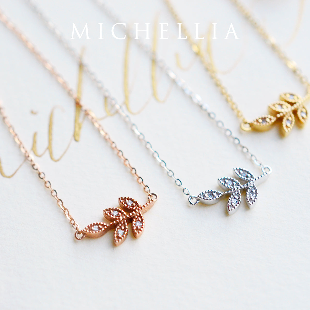 [Viridis] Petite Leaf Necklace