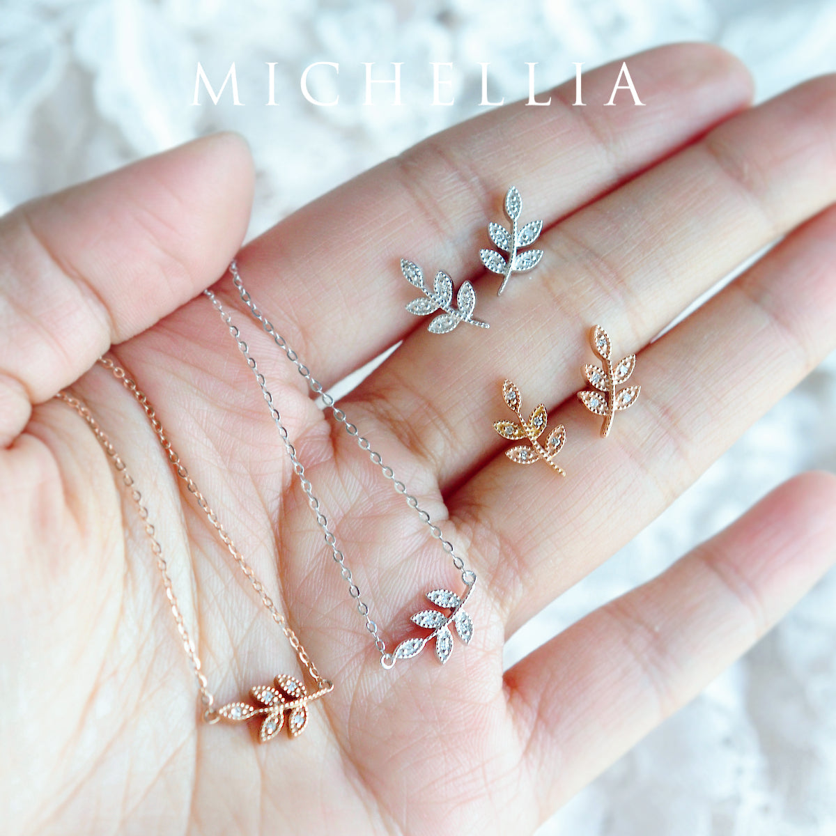 [Viridis] Petite Leaf Necklace