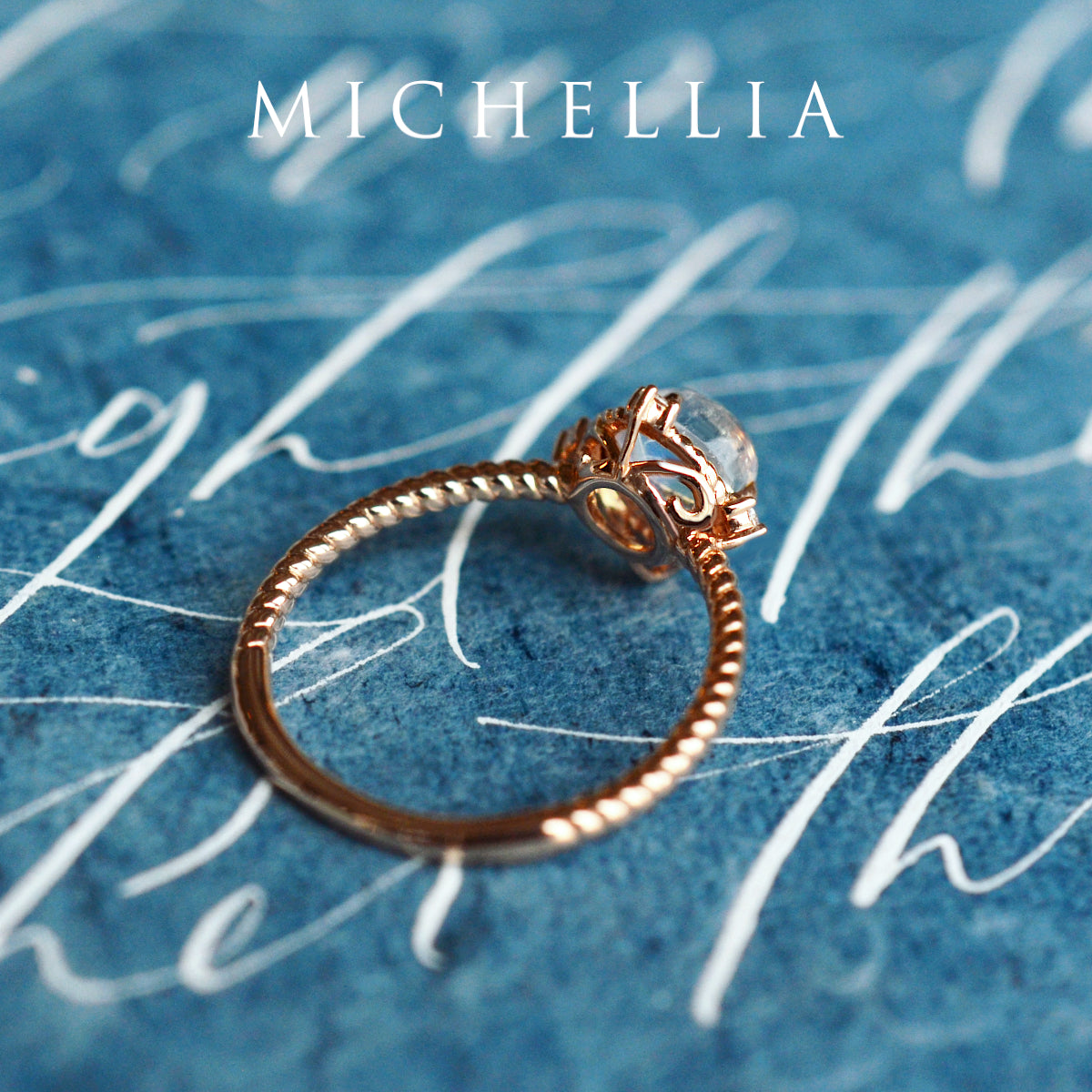 [Stella] Aura of Galaxy Engagement Ring in Diamond / Moissanite