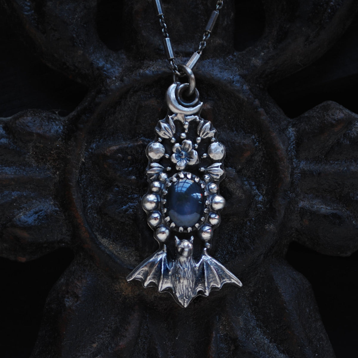 Pendant - Blue Star Sapphire, Upon Blue Starlight