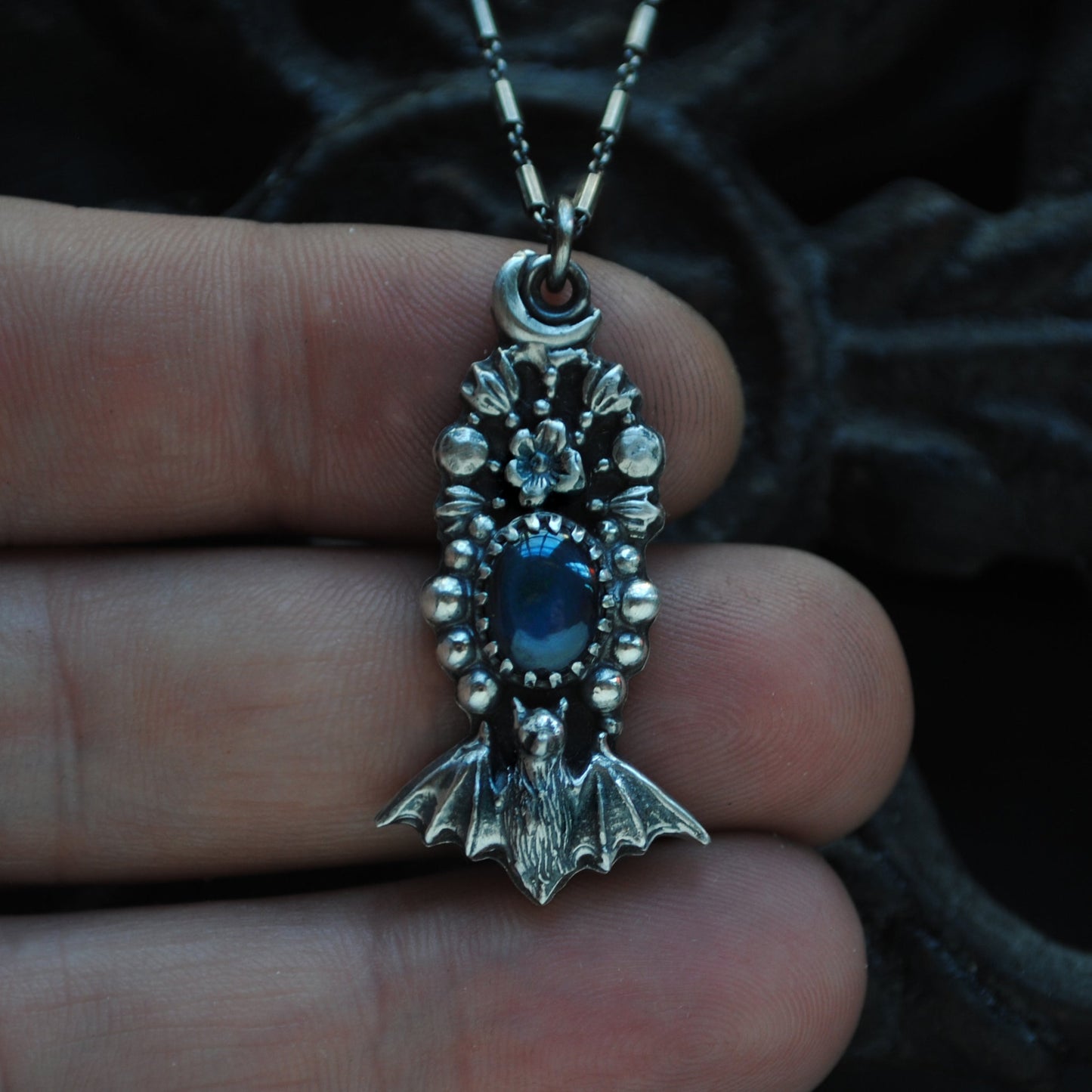 Pendant - Blue Star Sapphire, Upon Blue Starlight