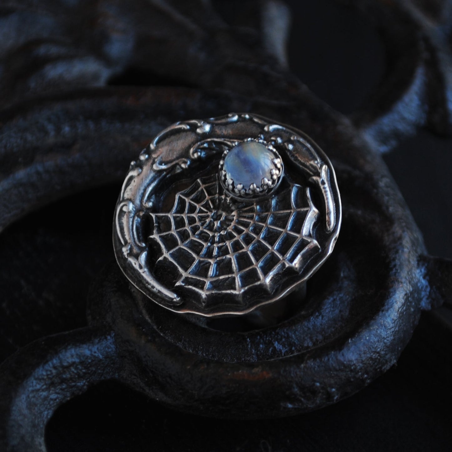 Size 7 - Moonlight Caught in Spiders Silk