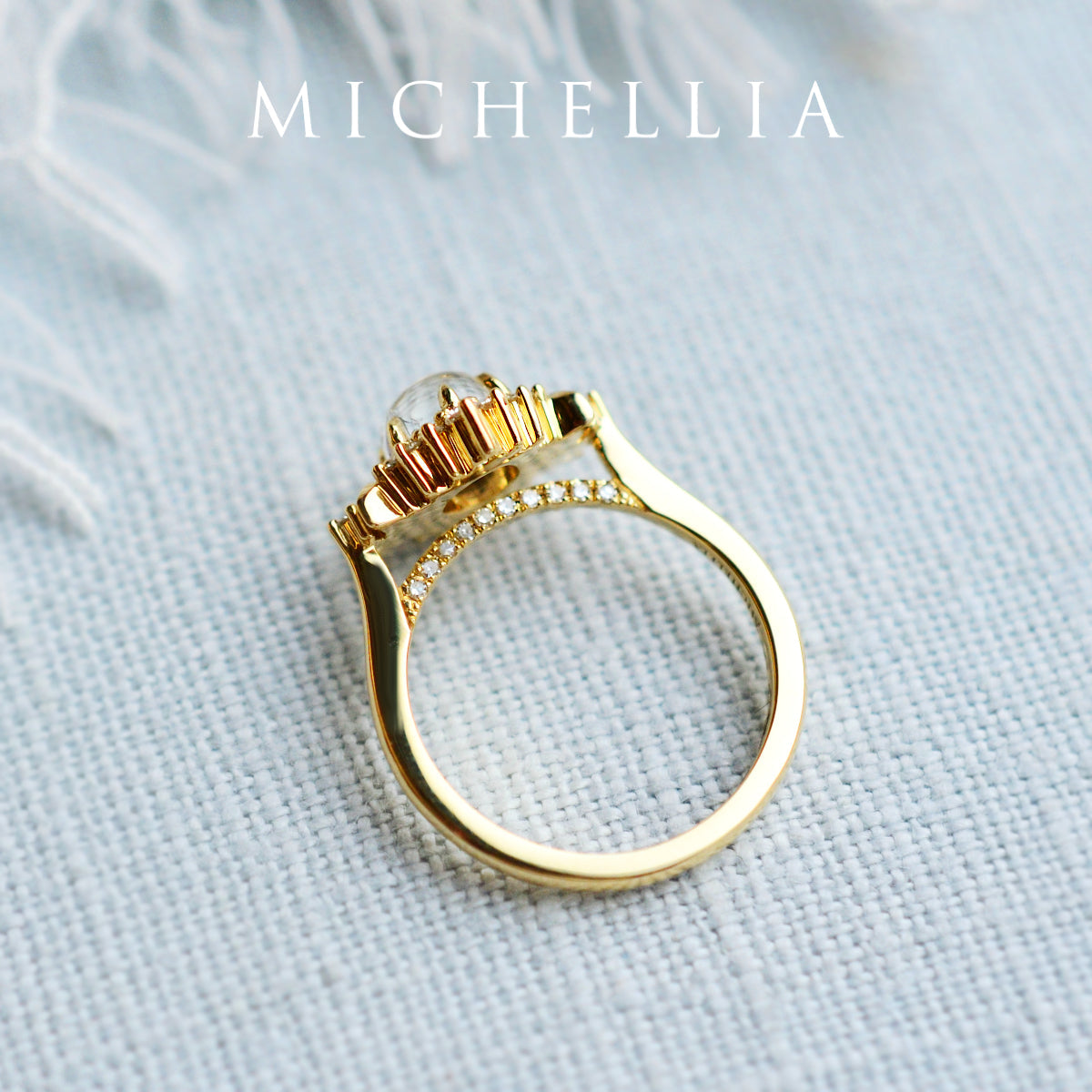 [Selene] Moon Goddess Ring in Lab Alexandrite