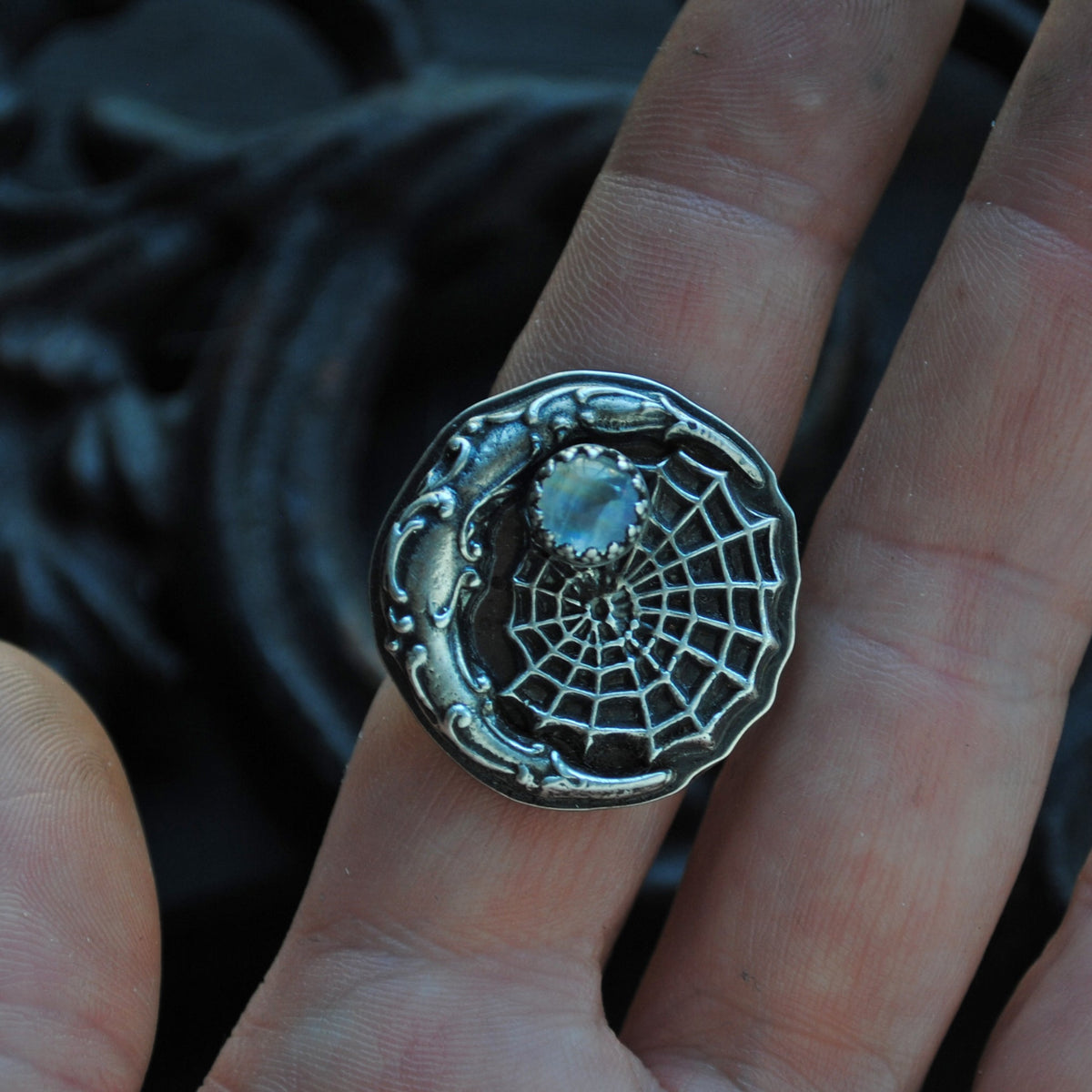 Size 7 - Moonlight Caught in Spiders Silk