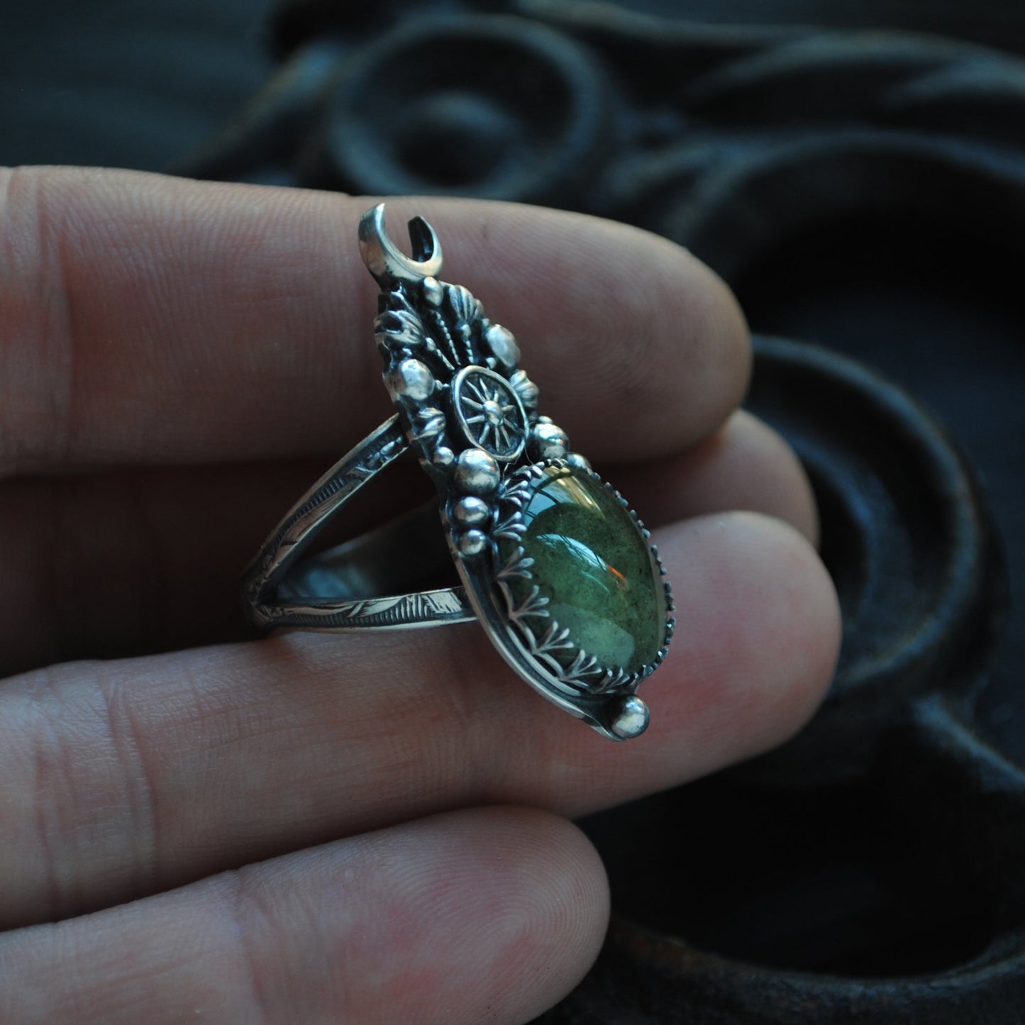 Size 6.75 - Moonlight Upon Emerald Moss