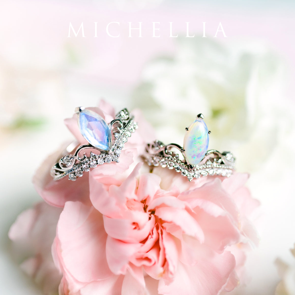 [Windsor] Heirloom Crown Marquise Cut Ring in Aquamarine