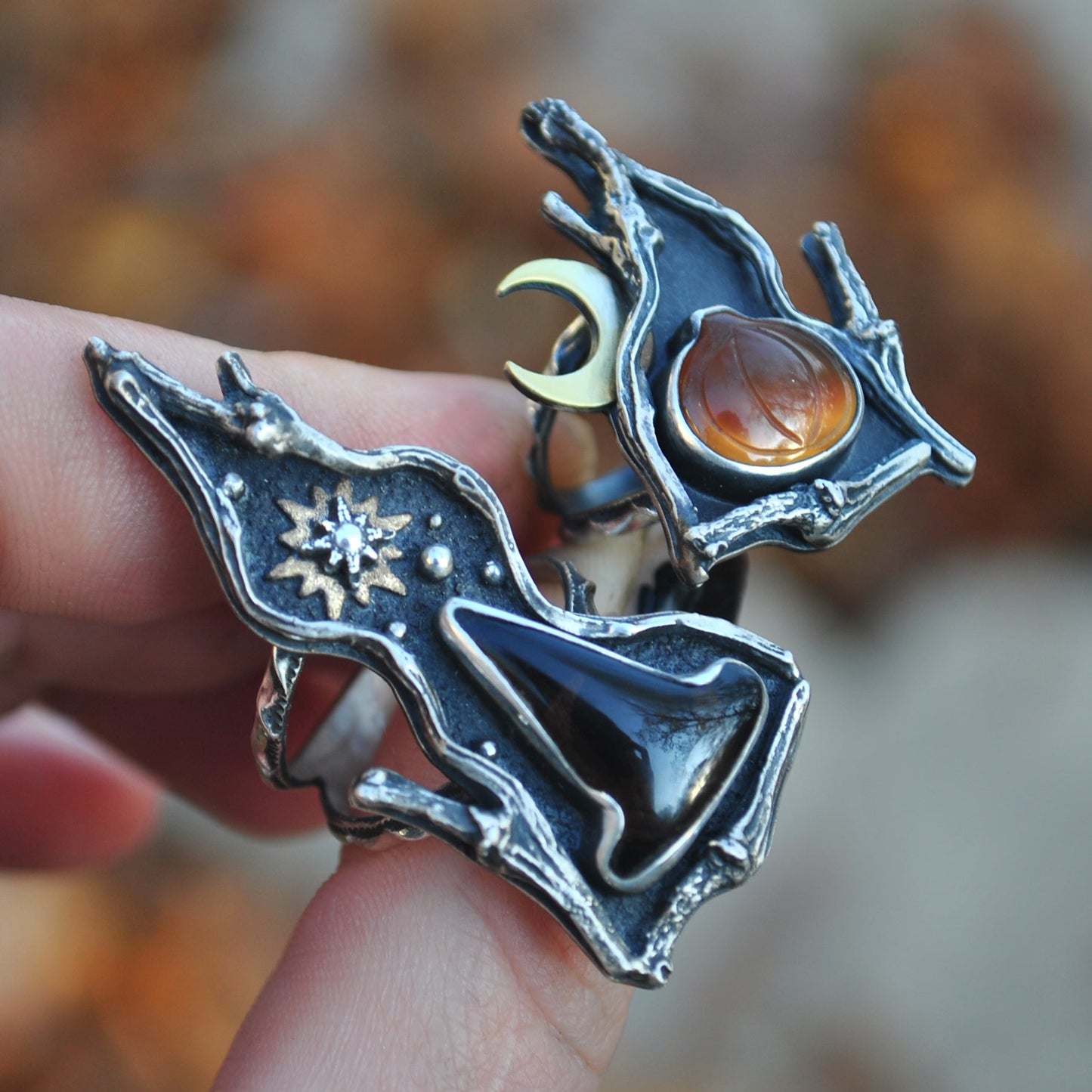 Size 5, The Crooked Woods Houses, Caramel Carnelian Pumpkin