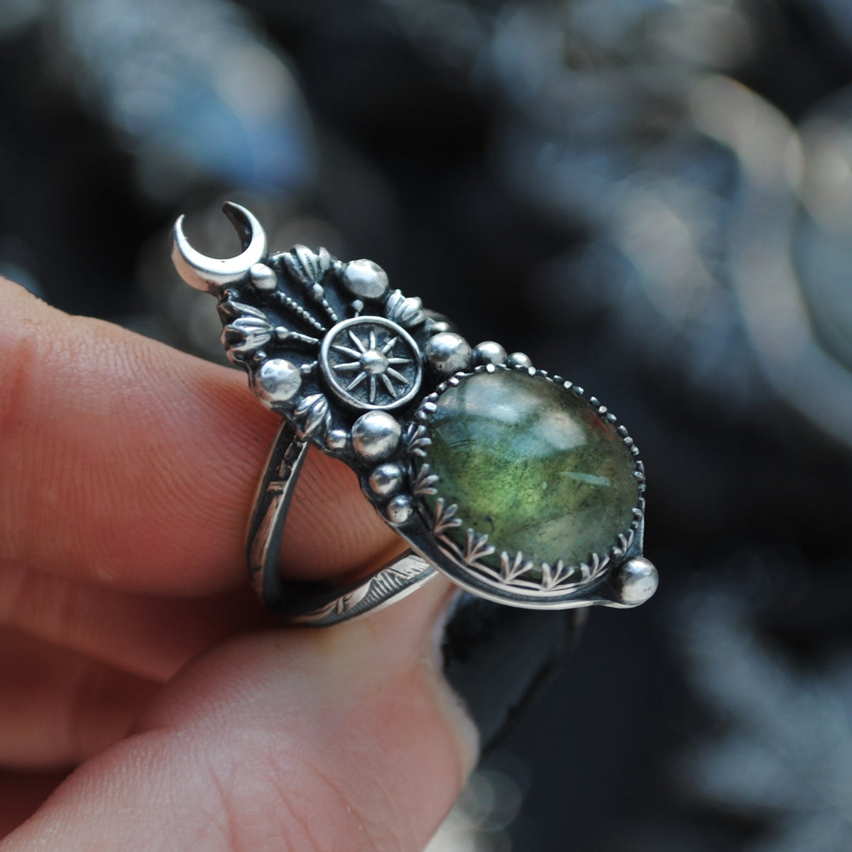 Size 6.75 - Moonlight Upon Emerald Moss