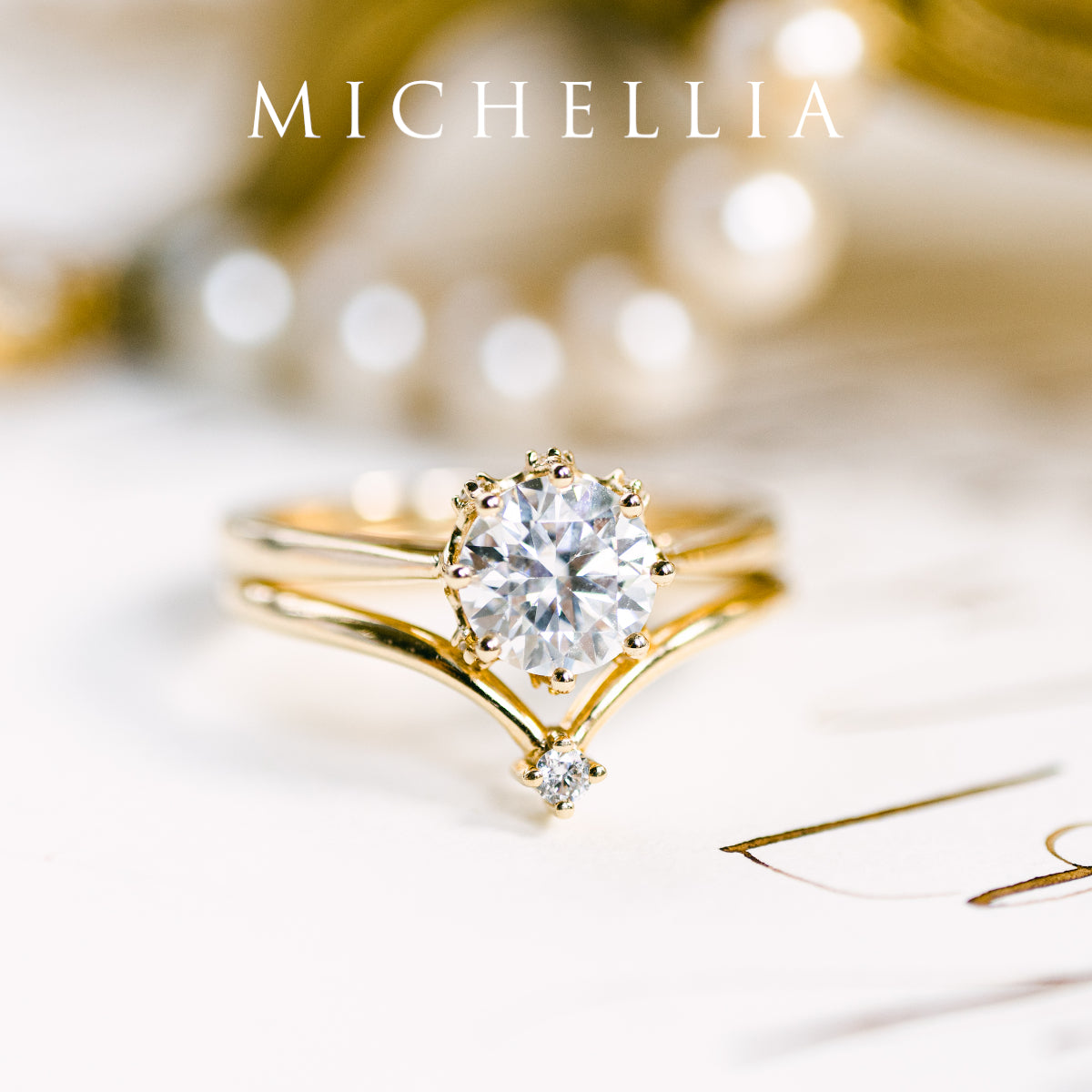 [Cassandra] Vintage Crown Solitaire Ring in Aquamarine