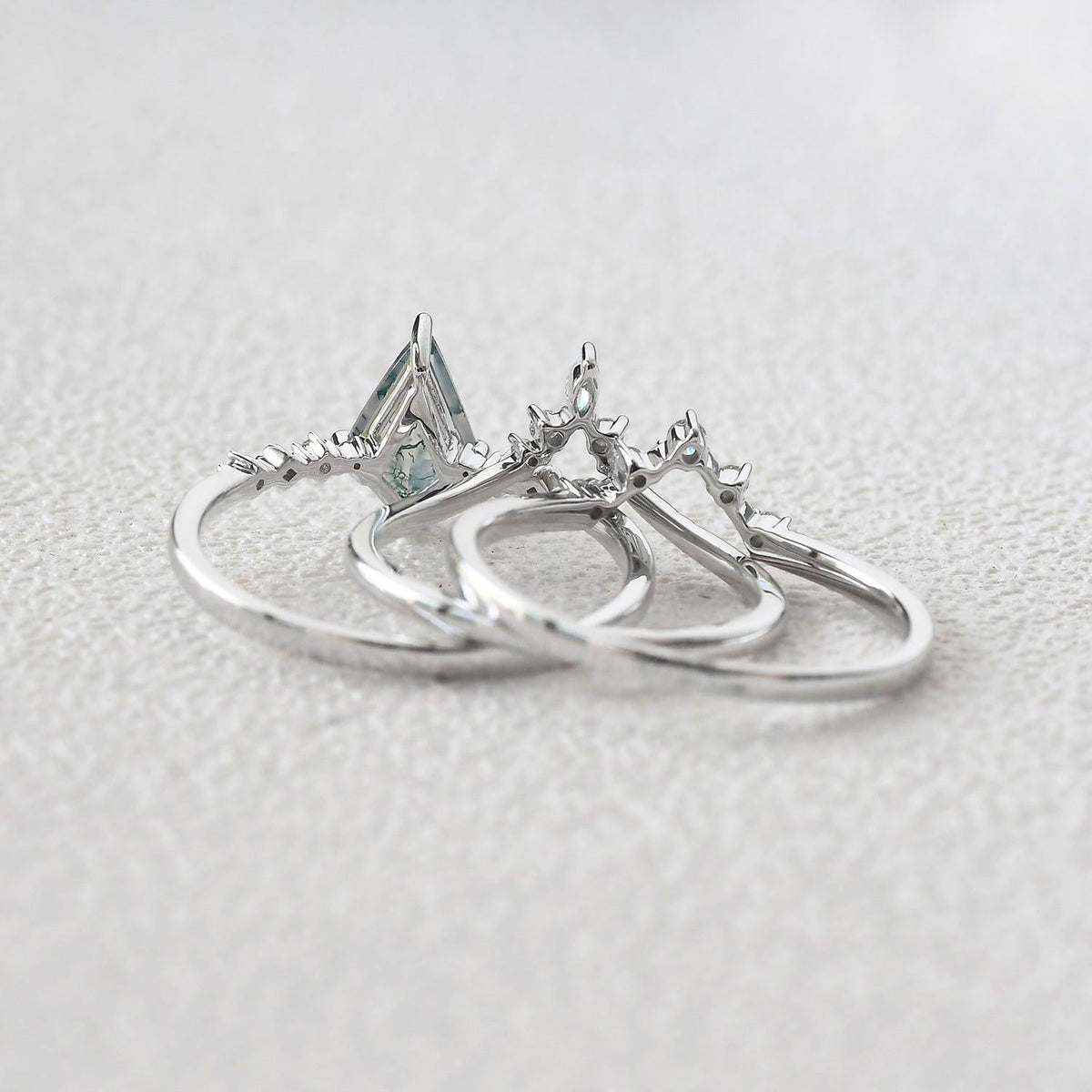 Genevieve’s Grace | Kite Moss Agate Vintage Bridal Trilogy