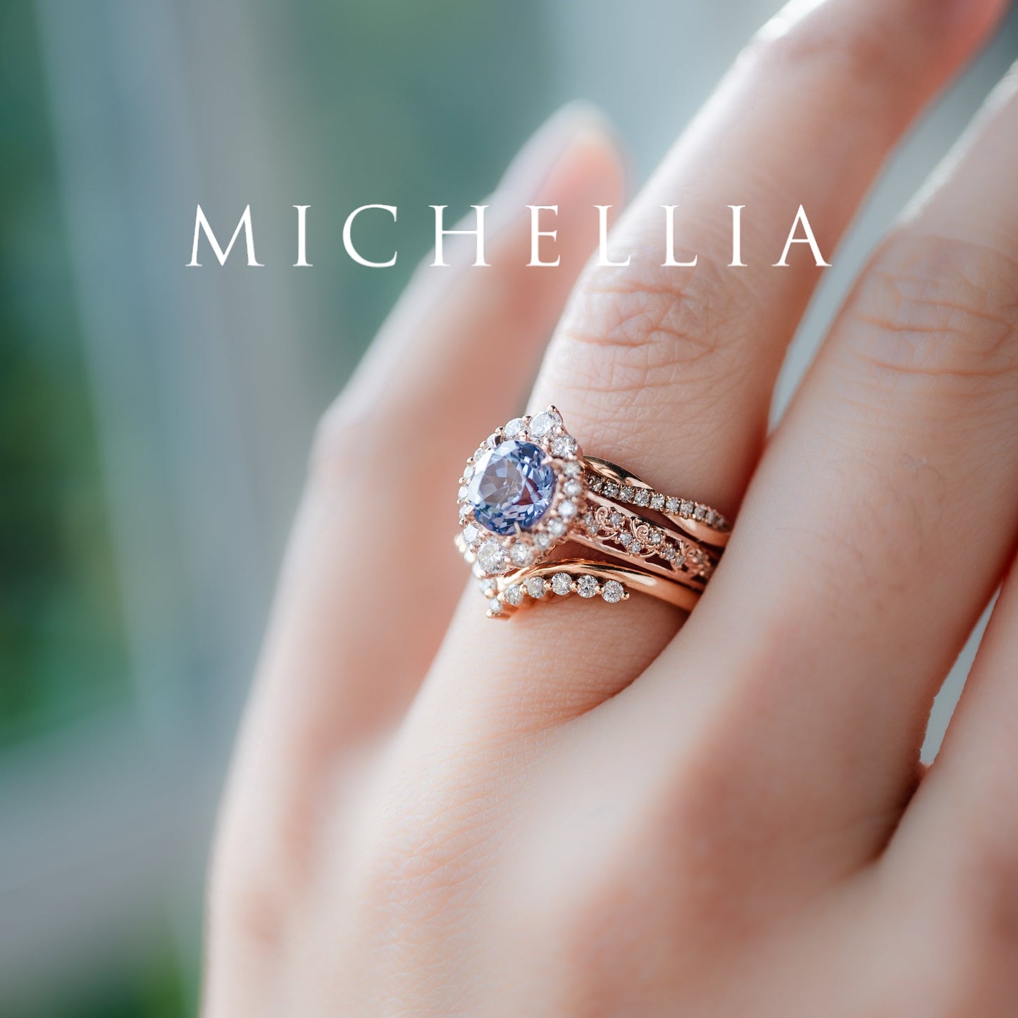 [Ophelia] Rococo Opulence Engagement Ring in Moonstone