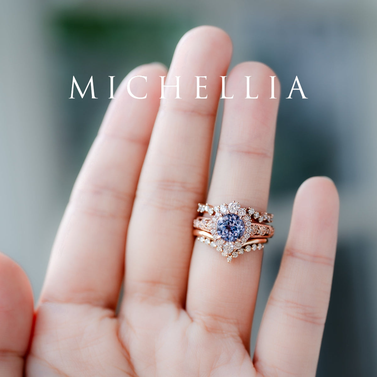 [Ophelia] Rococo Opulence Engagement Ring in Moonstone