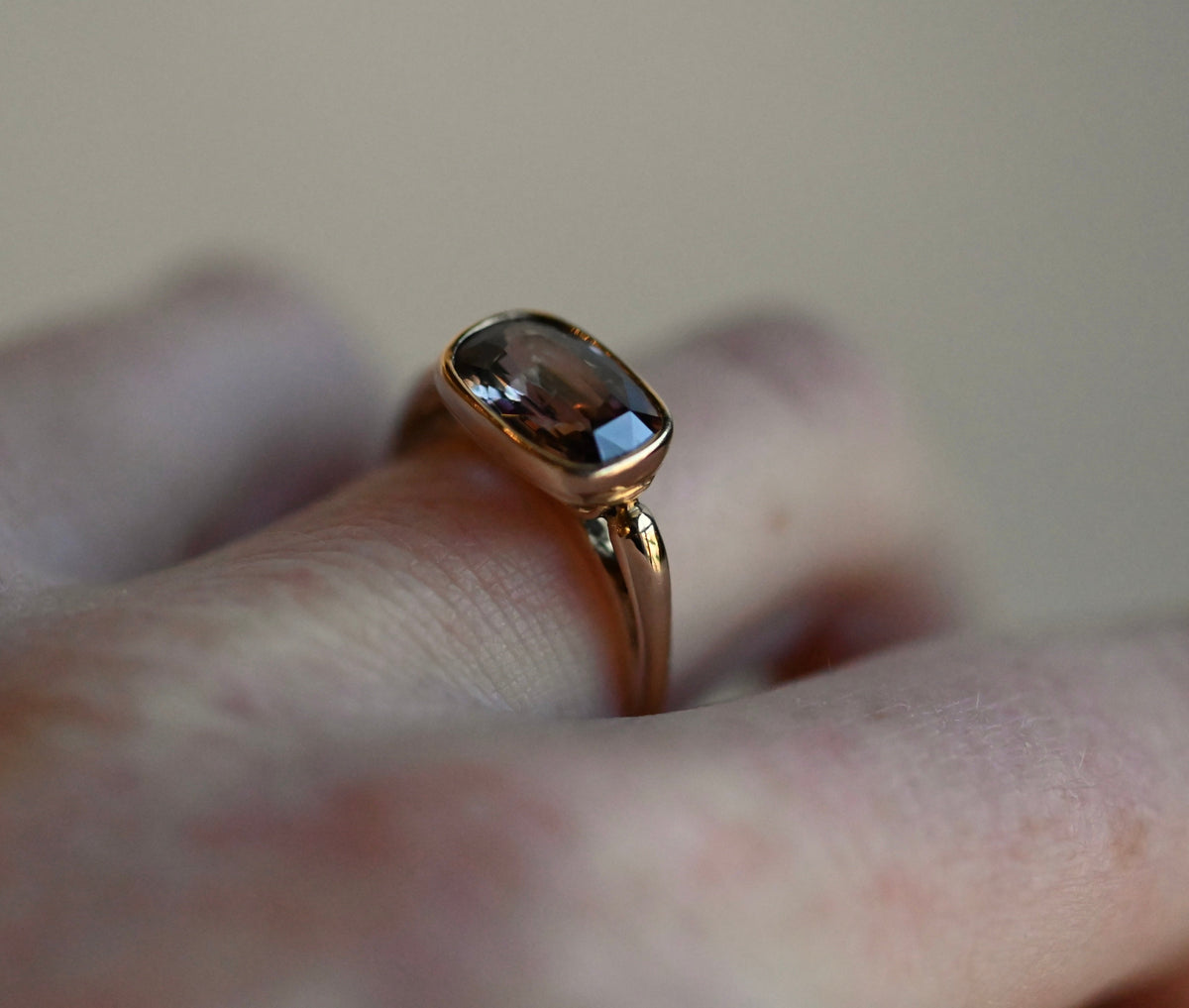14k Gold Bridge Solitaire Ring Setting - Made To Order