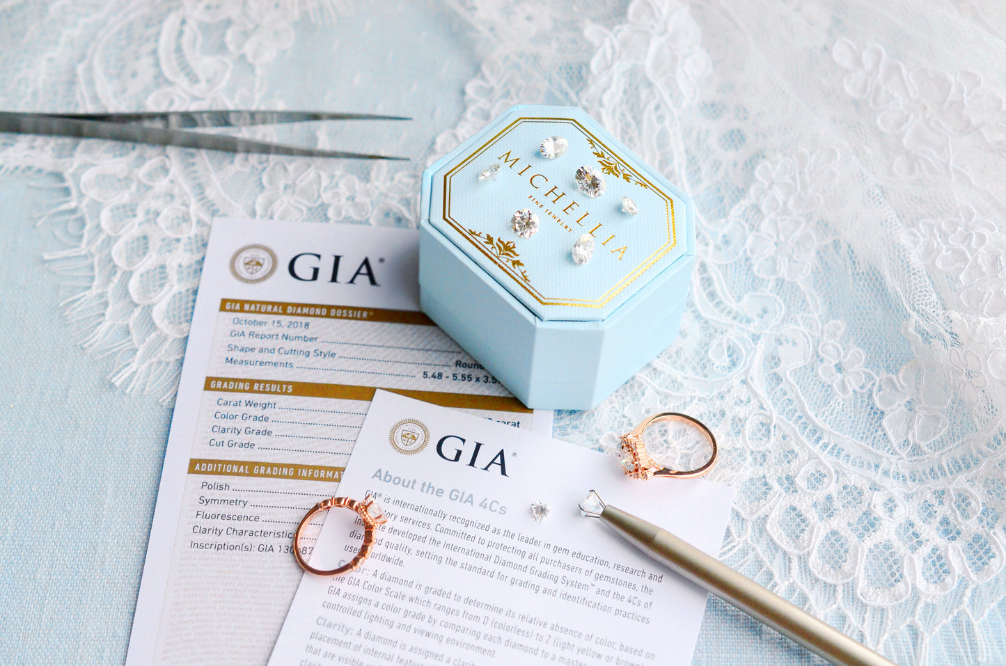 [Aisha] Moonrise Engagement Ring in Diamond / Moissanite