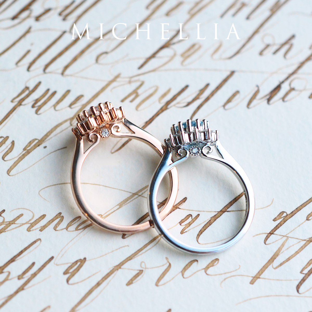 [Rosalie] Vintage Bloom Ring in Akoya Pearl