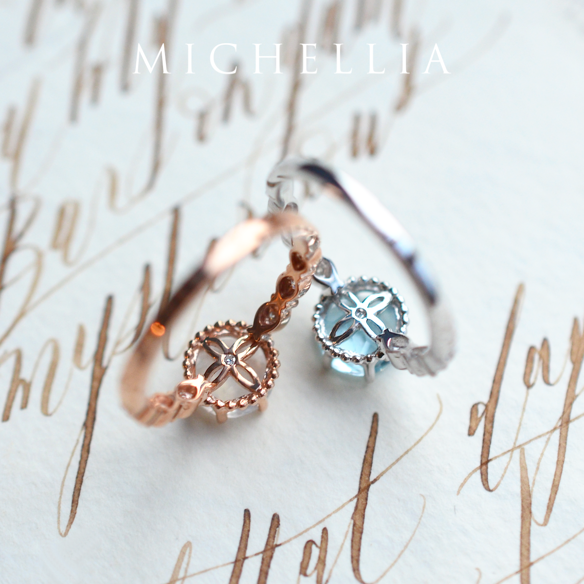 [Evelyn] Vintage Classic Crown Engagement Ring in Lab Blue Sapphire
